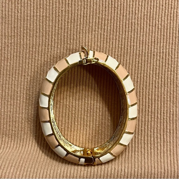 J Crew Bangle Beige & White - Picture 3 of 6
